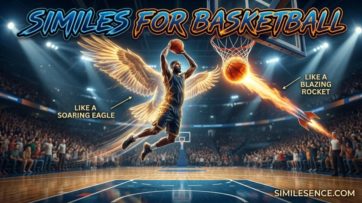 similes for basketball