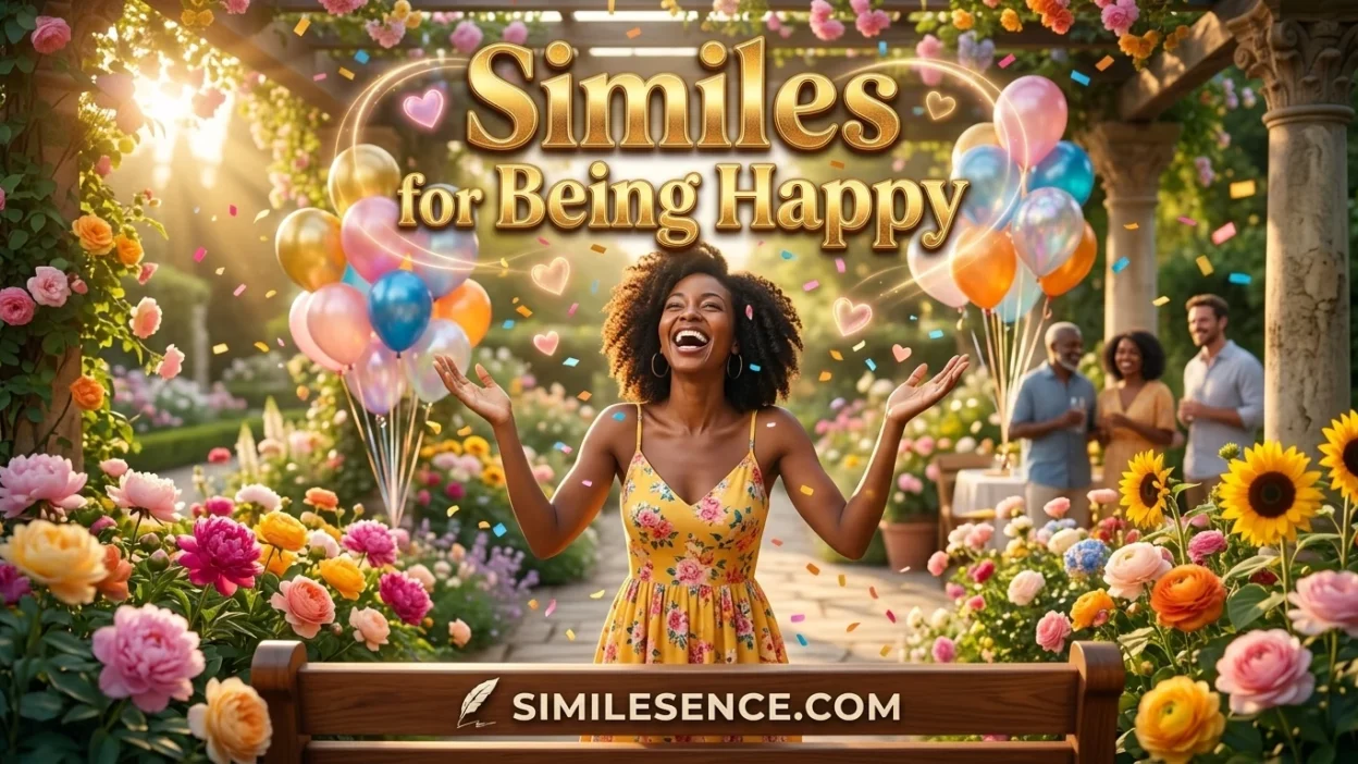 Similes for Being Happy