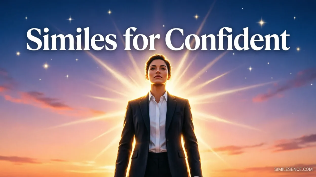 Similes for Confident