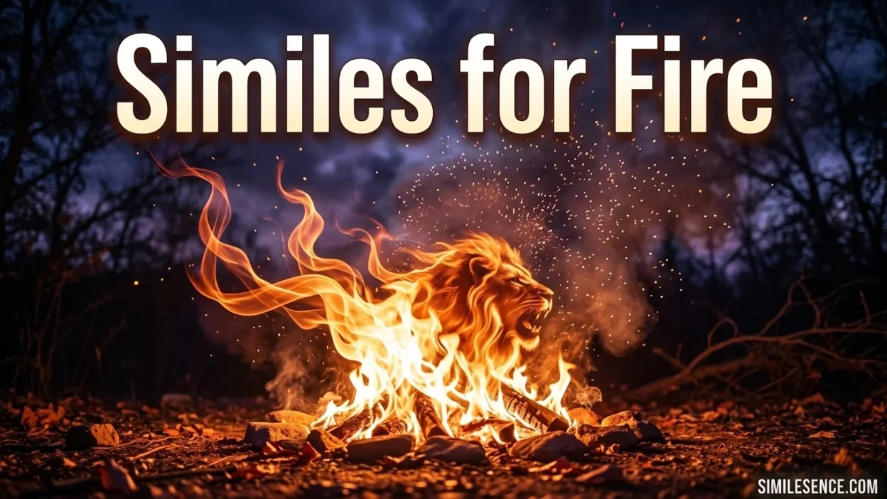 Similes for Fire