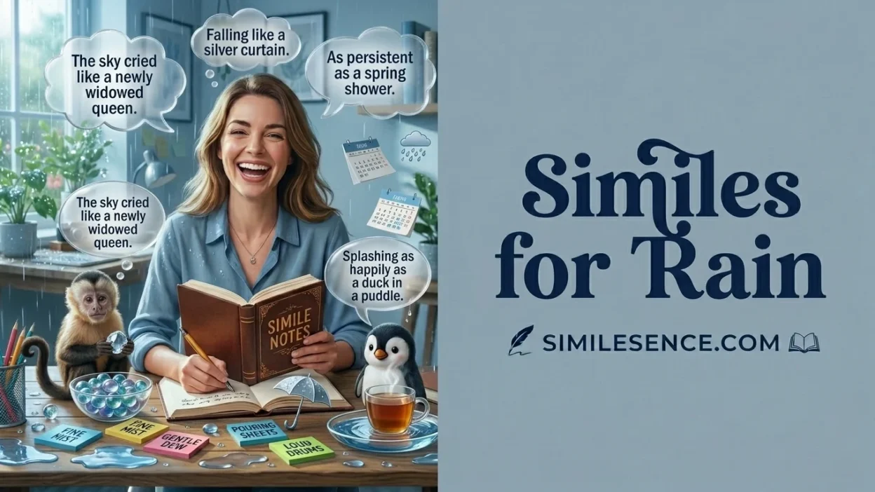 Similes for Rain