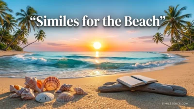 similes for the beach