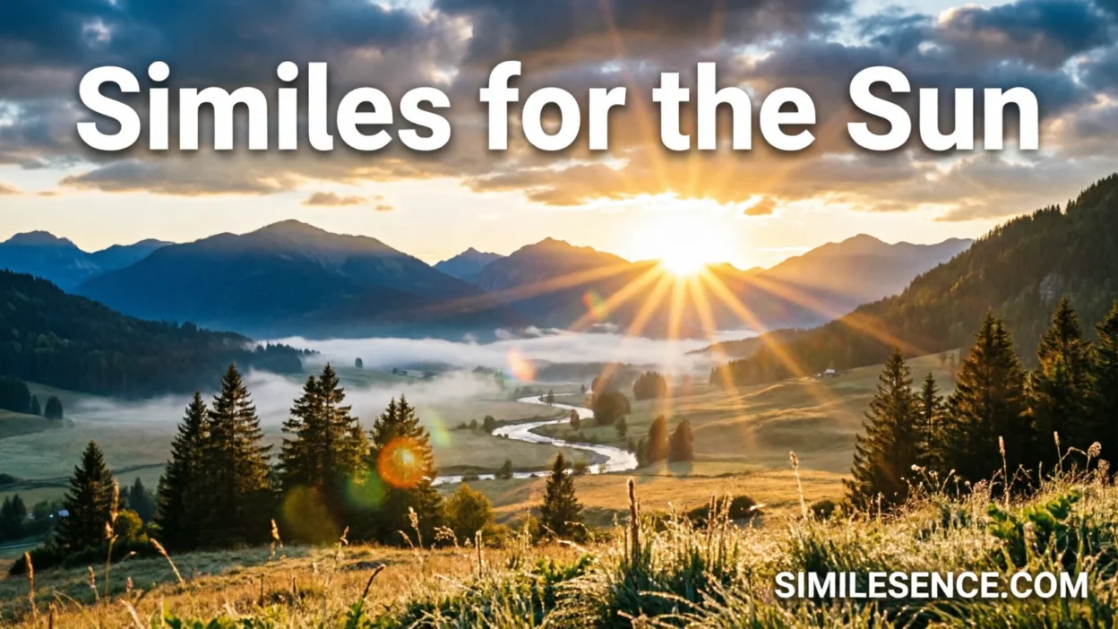 Similes for the Sun