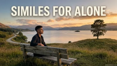 similes for alone