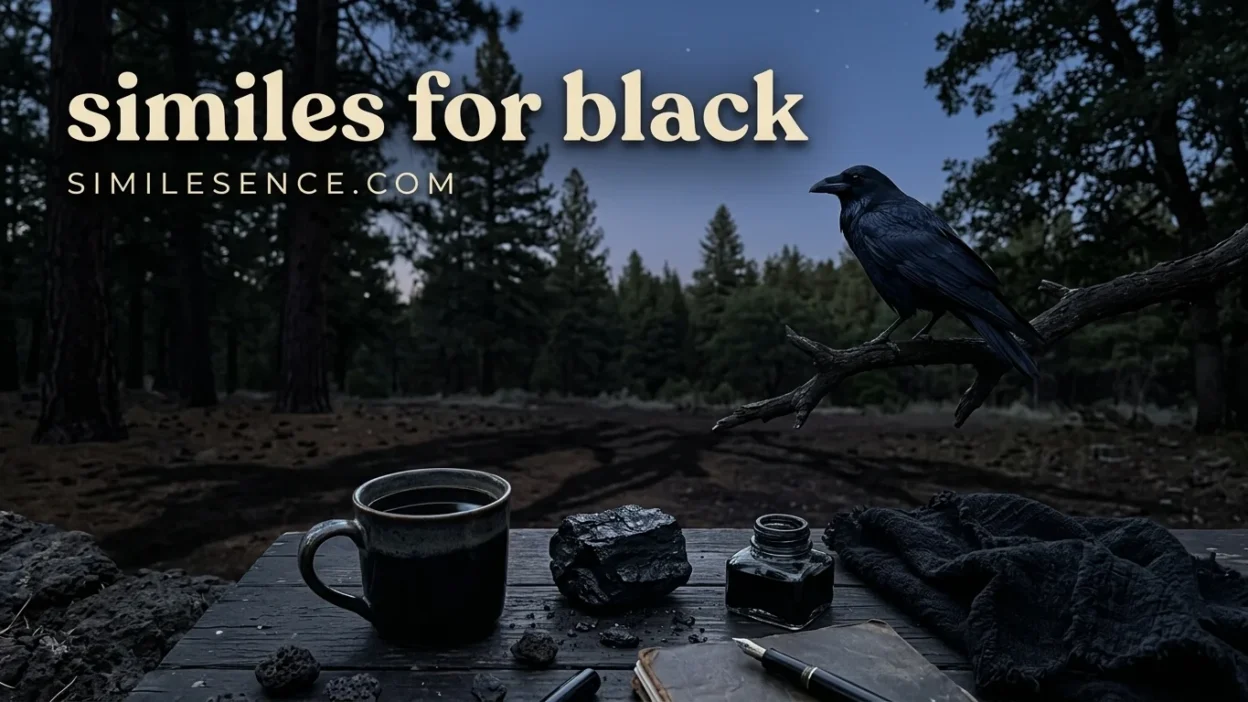 similes for black