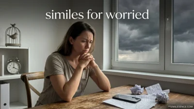 Similes for Worried