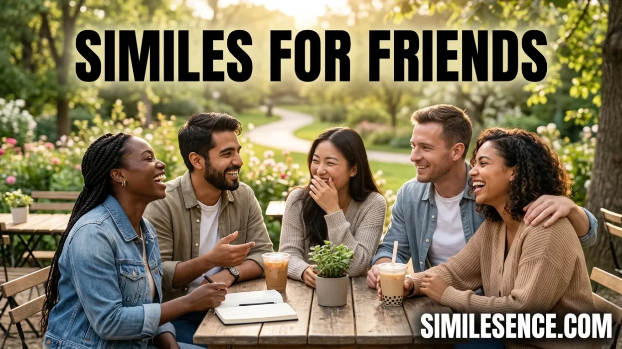 similes for friends